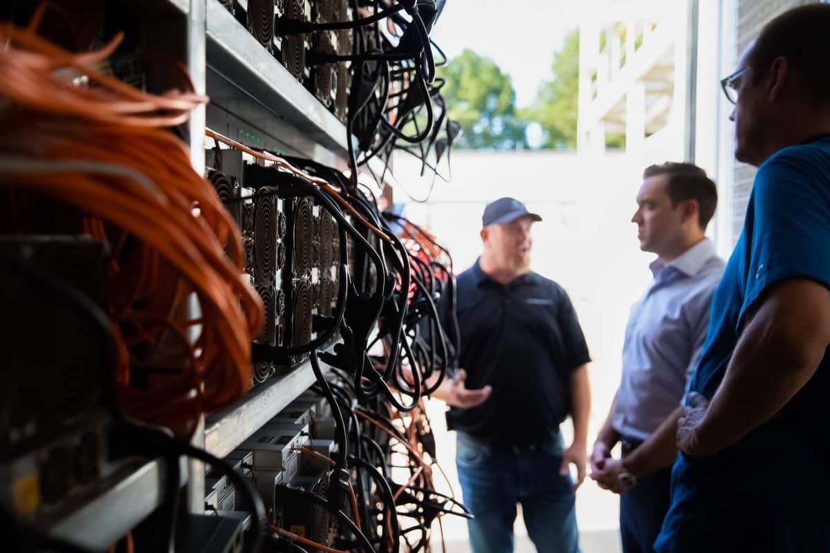 Bitcoin mining facility in Iowa