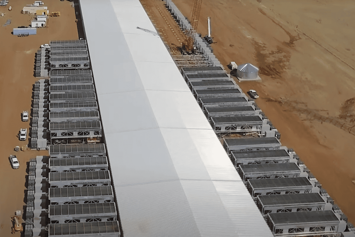 Bitcoin mining facility in Iowa