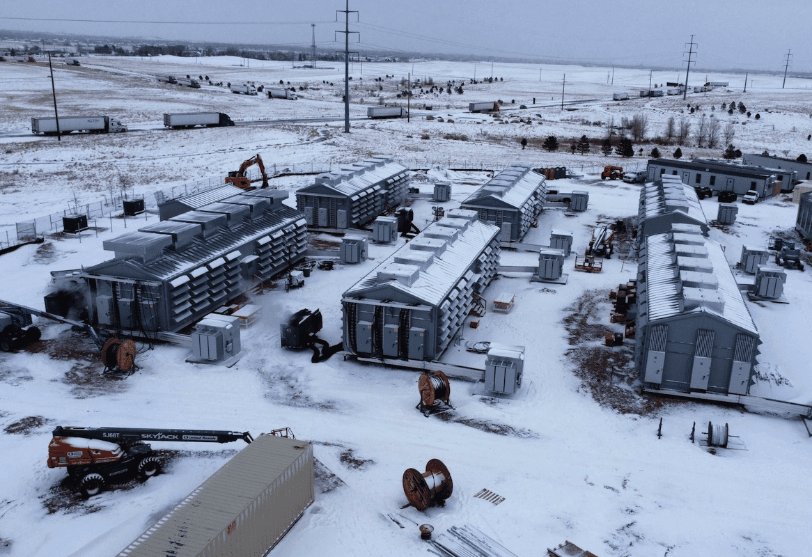 Bitcoin mining facility in Iowa