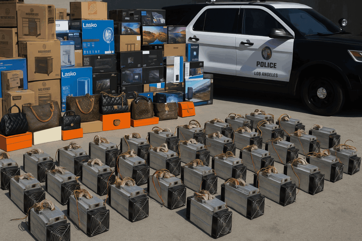 LAPD Recovers $2.7M in Stolen Bitcoin Miners