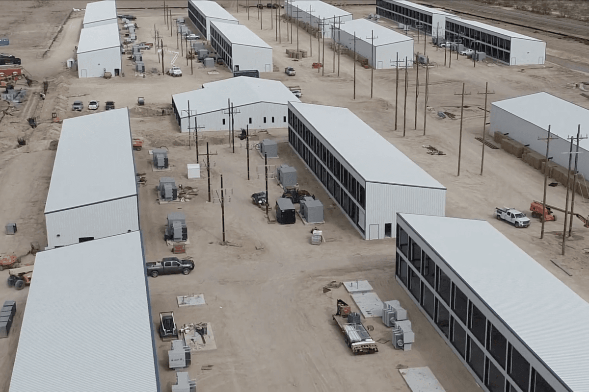 Bitcoin mining facility in Iowa