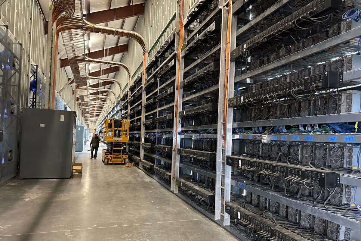 Bitcoin mining facility in Iowa