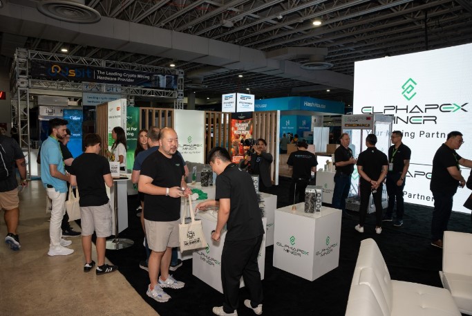 ElphaPex booth at Mining Disrupt 2024