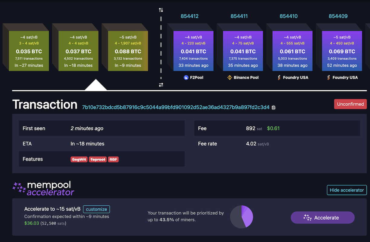 mempool accelerator